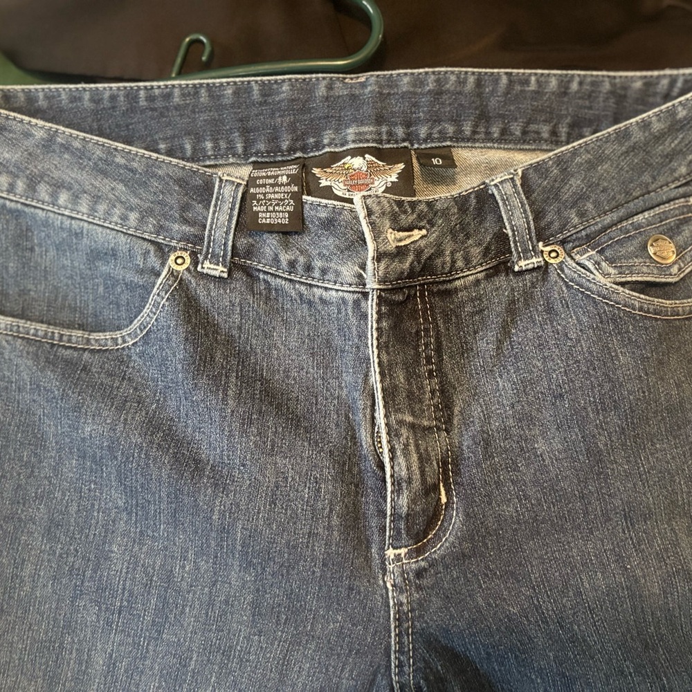 Blue Denim Jeans capris